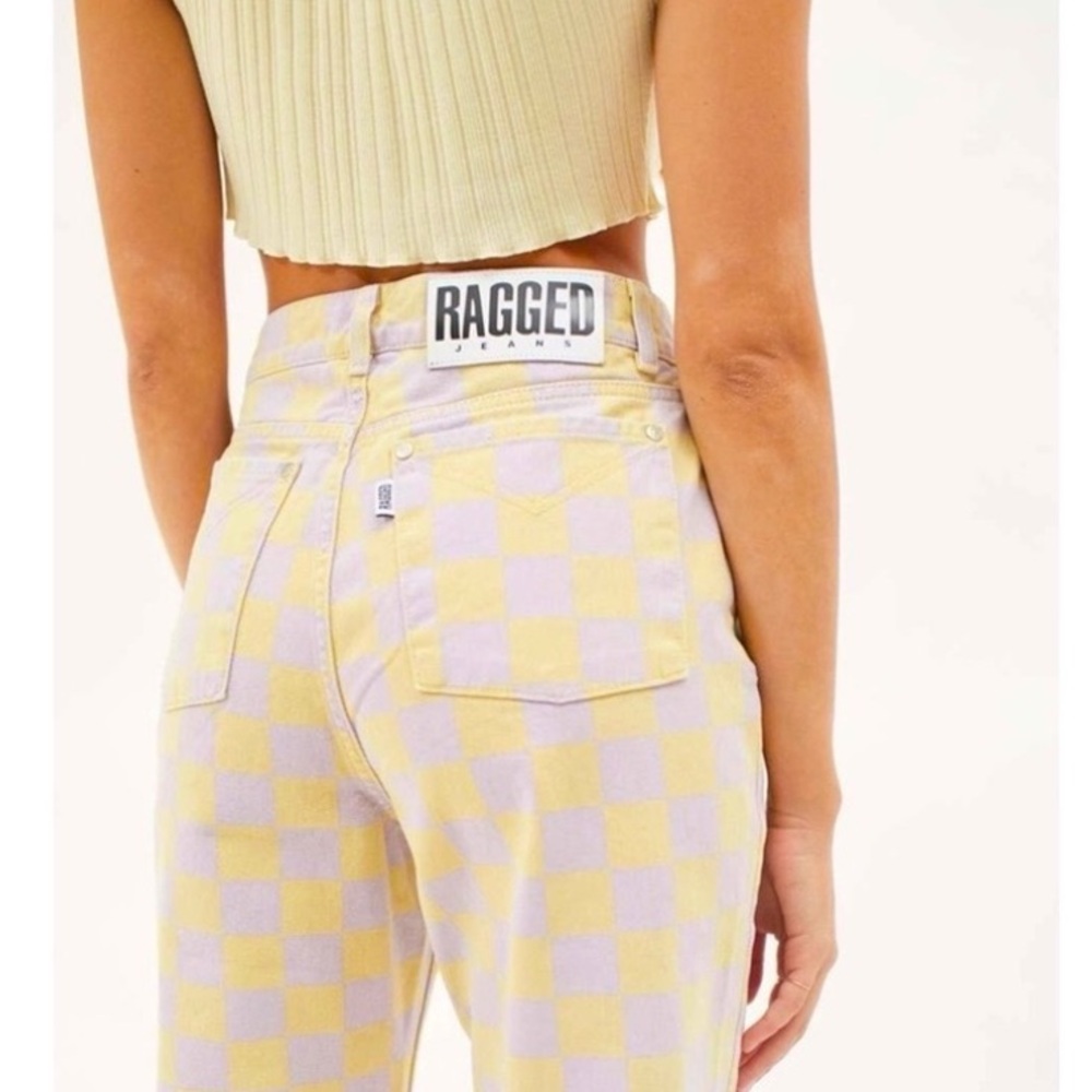 🍌 The Ragged Priest Checkered Jeans